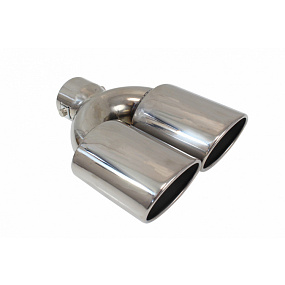 Dvojitá koncovka tlmiča 85x67mm vstup 55mm