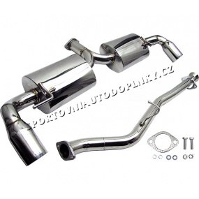 MAZDA RX8 2004-09 KOMPLETNÍ SPORTOVNÍ NEREZ VÝFUK DUPLEX PROVEDENÍ BURN OUT