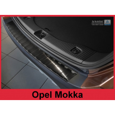 Nerez kryt- čierna ochrana prahu zadného nárazníka Opel Mokka 2012-16
