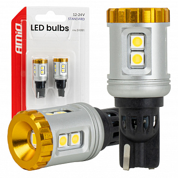 LED žiarovky STANDARD W16W T15 3030 8SMD + 3020 1SMD biele 12V 24V LED žiarovky STANDARD W16W T15 3030 8SMD + 3020 1SMD biele 12V 24V