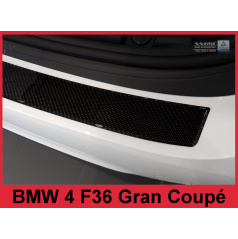 Carbon kryt- ochrana prahu zadného nárazníka 3 D BMW 4 F36 Grand Coupe 2014-16
