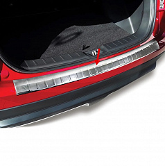 Nerezový leštený kryt hornej hrany zadného nárazníka Mitsubishi Eclipse Cross PRE-FL 2017-2020