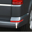 Nerez rámčeky spodných zadných odraziek Omtec VW Transporter T6
