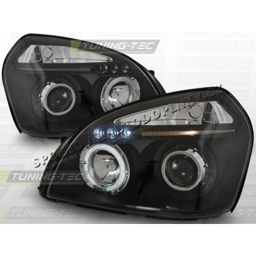 Hyundai Tucson 2004+ predné číre svetlá Angel Eyes black (LPHU02) Hyundai Tucson 2004+ predné číre svetlá Angel Eyes black (LPHU02)