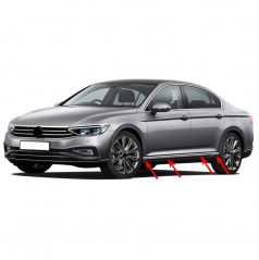 Nerez lišty spodnej časti dverí a prahov VW Passat 2019+ sedan, kombi FCL. 8 ks
