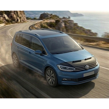 Čierny ochranný návlek na prednú časť kapoty pre VW Touran 2015+