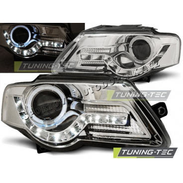 VW Passat B6 3C 03/2005-10 Predné číre svetlá Daylight LED chrome (LPVWF6) VW Passat B6 3C 03/2005-10 Predné číre svetlá Daylight LED chrome (LPVWF6)