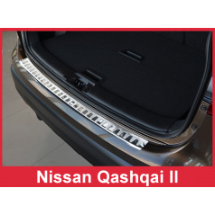 Nerez kryt- ochrana prahu zadného nárazníka Nissan Qashqai II 2013-16