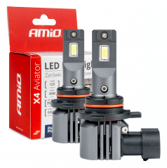 Automobilové LED žiarovky série X4 Aviator HIR2 9012 6500K Canbus AMIO-03768