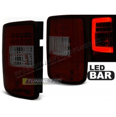 VW Caddy 2003-03.14 zadné lampy red smoke LED bar (LDVWF7)