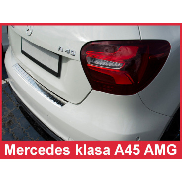 Nerez kryt-ochrana prahu zadného nárazníka Mercedes A 45 AMG 2015+