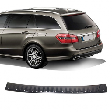 Nerez čierny kryt horní hrany zadního nárazníku Mercedes E-Klasse W212 kombi 2010-13 Nerez čierny kryt horní hrany zadního nárazníku Mercedes E-Klasse W212 kombi 2010-13