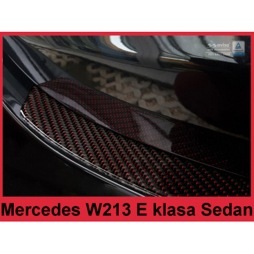 Carbon kryt- ochrana prahu zadného nárazníka Mercedes E W213 sedan 2016+