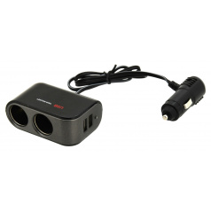 Rozdvojka - adaptér 12 / 24V + 2x USB 2100mA