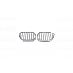 Gril BMW X5 E53 Facelift jednotlivé lamely Chrome & Matt Silver