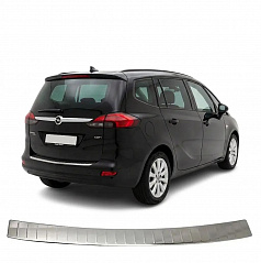 Nerezový leštený kryt hornej hrany zadného nárazníka Opel Zafira C Tourer 2011-2019