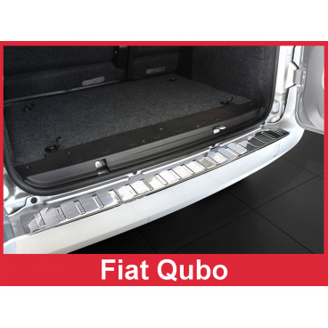 Nerez kryt- ochrana prahu zadného nárazníka Fiat Qubo 2007-16