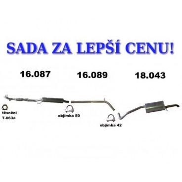 Kompletný výfuk Škoda Fabia 1.2i Kombi / Sedan (11 / 2005-06 / 2009) Kompletný výfuk Škoda Fabia 1.2i Kombi / Sedan (11 / 2005-06 / 2009)