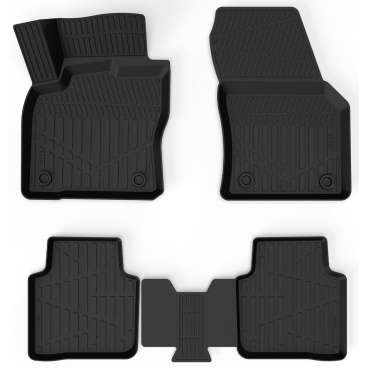 Gumový set 3D presných autokobercov Škoda Kodiaq 2024+ vrátane krytu zadnej strednej časti Gumový set 3D presných autokobercov Škoda Kodiaq 2024+ vrátane krytu zadnej strednej časti