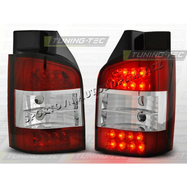 VW T5 2003-09 zadné LED lampy Red White (LDVW27)