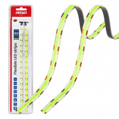 Zelené LED COB pásiky do auta 2x30cm 12V AMIO-04573