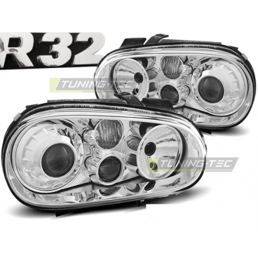 VW Golf 4 09.97-09.03 predné číre svetlá R32 look chrome (LPVW61)