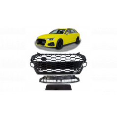 Gril Audi A4 B9 Facelift Lesklá Čierna