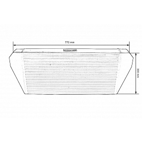 Intercooler TurboWorks 600x300x76 tylny Czarny Intercooler TurboWorks 600x300x76 tylny Czarny