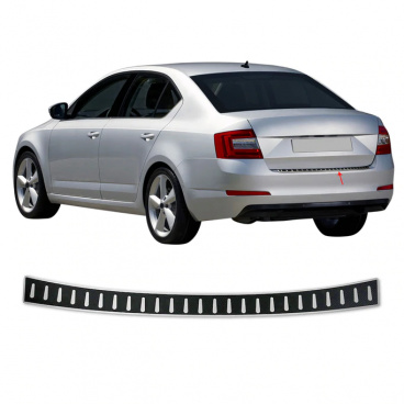 Nerez kryt zadného nárazníka v imitácii karbónu Omtec Škoda Octavia III 2013-19 sedan Nerez kryt zadného nárazníka v imitácii karbónu Omtec Škoda Octavia III 2013-19 sedan