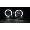 BMW E46 04.2003-06 Coupe, Cabrio predné číre svetlá Angel Eyes CCFL black (LPBMH3)