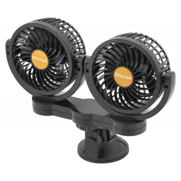 Ventilátor MITCHELL DUO 2x108mm 24V na prísavku