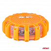 Automobilová núdzová lampa akumulátorová s funkciou svietidla 12SMD+3SMD 650mAh (BATT) oranžové svetlo