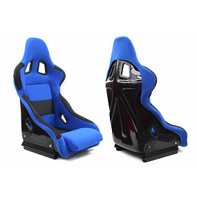 Športové pevná škrupina A1 Racing Rico (čierny / modrý velúr)