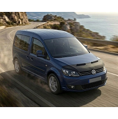 Čierny ochranný poťah prednej časti kapoty VW Caddy facelift 2010–2015