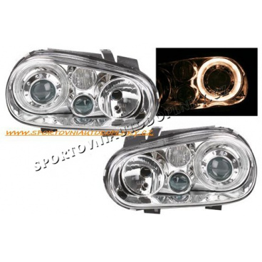 Volkswagen Golf, GTI 1999-04 Angel Eye R32 style projector headlights Volkswagen Golf, GTI 1999-04 Angel Eye R32 style projector headlights