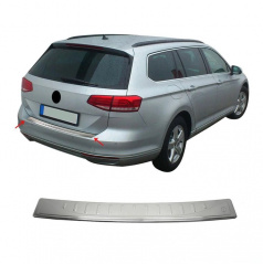 Nerez leštená hrana zadného nárazníka Omtec VW Passat kombi 2014-23 vr. Alltrack