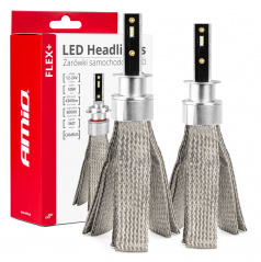 Automobilové LED žiarovky série FLEX+ H1 12V 24V 6000K Canbus AMIO-03655