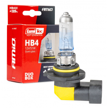 Halogénové žiarovky HB4 12V 51W LumiTec NEXT GENERATION +135% DUO AMIO-04407 Halogénové žiarovky HB4 12V 51W LumiTec NEXT GENERATION +135% DUO AMIO-04407