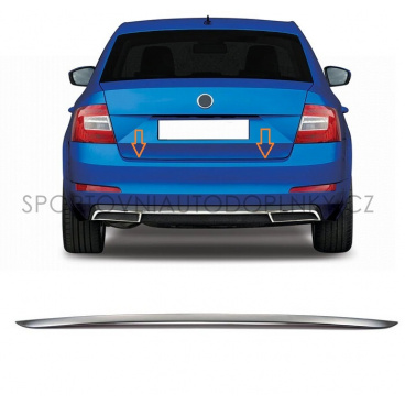 Nerez lišta hrany kufra Škoda Octavia III 2013-20 sedan Nerez lišta hrany kufra Škoda Octavia III 2013-20 sedan