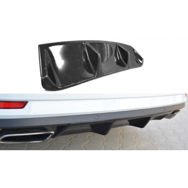 Vložka zadného nárazníka pre Škoda Superb Mk3, Maxton Design (Carbon)