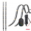 Pásky LED COB do auta viacfarebné multi color RGB s diaľkovým ovládaním 2x30cm 12V AMIO-04579