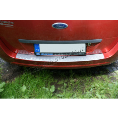 Ochranný prah zadného nárazníka Ford Fusion -KI-R- Silver Metallic