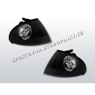 BMW E46 98-01 predné smerovky black (KPBM16) - sedan, touring