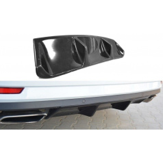 ložka zadného nárazníka pre Škoda Superb Mk3, Maxton Design (čierny lesklý plast ABS)