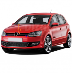 Nerez lišty prednej masky VW Polo 2009-14 2 ks