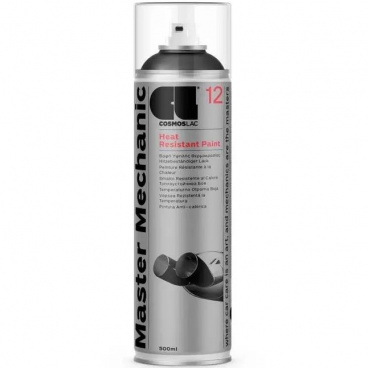 Žáruvzdorná barva sprej COSMOSLAC  500 ml do 700 C čierna (brzdy motor, výfuk)