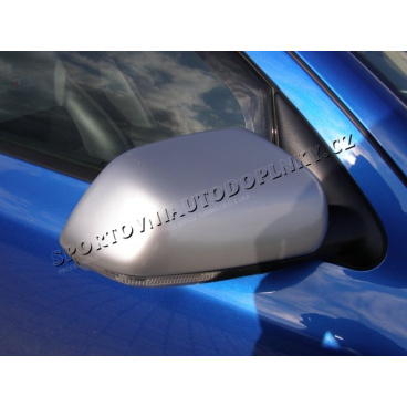 Kryty zrkadiel Milotec - ABS design matný chróm, Škoda Superb Facelift 09 / 2006+