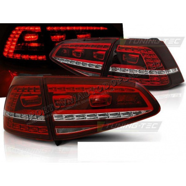 VW Golf 7 2013 zadné lampy red white LED GTI Look (LDVWE8)