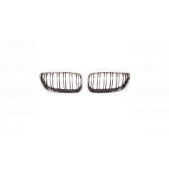 Gril BMW 3 E92 E93 dvojité rebrovanie Chróm & Čierna