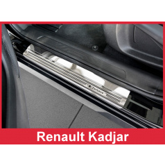 Nerez ochranné lišty prahu dverí 4ks Renault Kadjar 2015-16